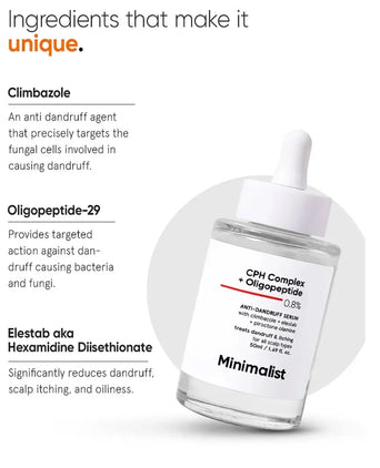 Minimalist CPH Complex + Oligopeptide 0.8% anti-dandruff scalp serum - Hair Growth Specialist