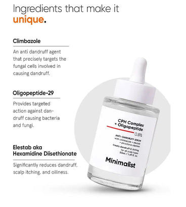 Minimalist CPH Complex + Oligopeptide 0.8% anti-dandruff scalp serum - Hair Growth Specialist