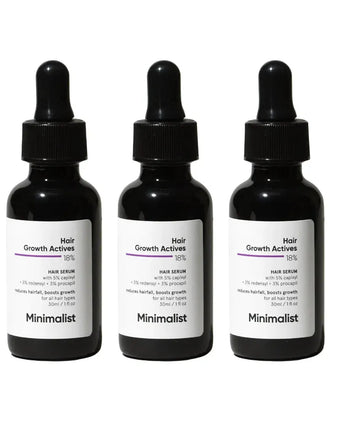 Minimalist Hair Density Serum 18% hair growth serum (3-pack) - Hair Growth Specialist