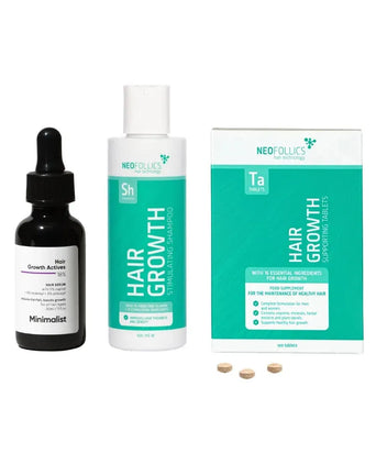 Minimalist hair growth serum + Neofollics shampoo & tablets - Hairgivers