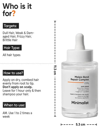 Minimalist Maleic Bond Repair Complex 05% ceramide serum - Hair Growth Specialist