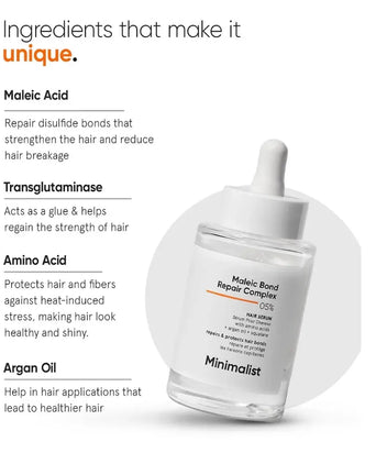 Minimalist Maleic Bond Repair Complex 05% ceramide serum - Hair Growth Specialist