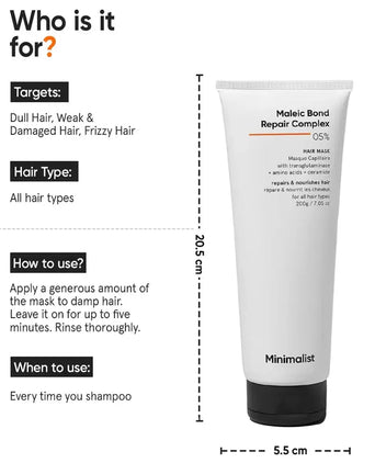 Minimalist Maleic Bond Repair Complex 05% hair mask - Hair Growth Specialist