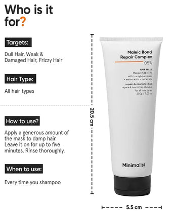 Minimalist Maleic Bond Repair Complex 05% hair mask - Hairgivers