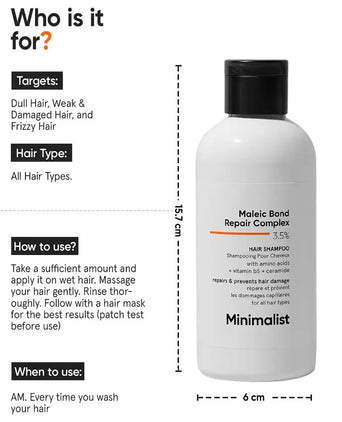 Minimalist Maleic Bond Repair Complex 3.5% repair shampoo - Hair Growth Specialist