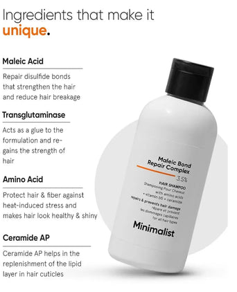 Minimalist Maleic Bond Repair Complex 3.5% repair shampoo - Hair Growth Specialist