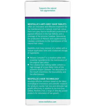 Neofollics anti-grey hair tablets (3-pack) - Hair Growth Specialist