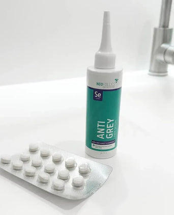 Neofollics anti-grey serum + tablets combination pack - Hairgivers