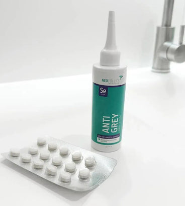 Neofollics anti-grey serum + tablets combination pack - Hairgivers
