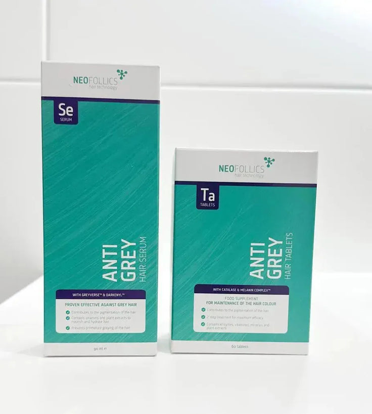 Neofollics anti-grey serum + tablets combination pack - Hairgivers