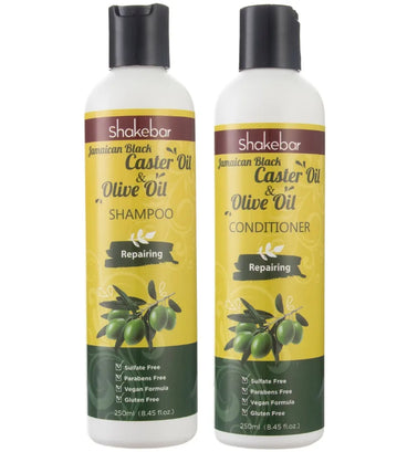 Shakebar Castor Oil & Argan Oil shampoo + conditioner - Hair Growth Specialist