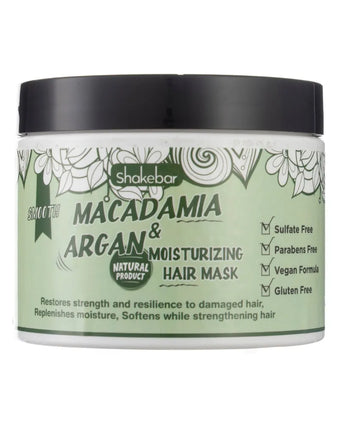 Shakebar Macadamia & Argan Oil moisturizing hair mask - Hair Growth Specialist
