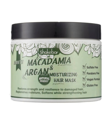 Shakebar Macadamia & Argan Oil moisturizing hair mask - Hair Growth Specialist