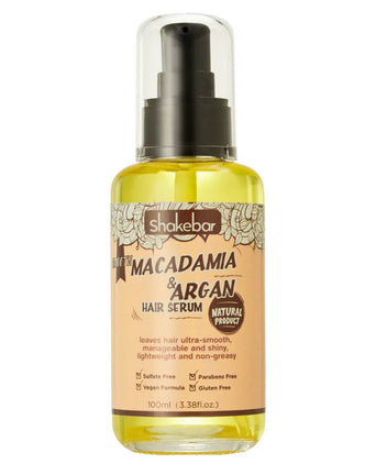 Shakebar Macadamia & Argan Oil moisturizing hair serum - Hair Growth Specialist