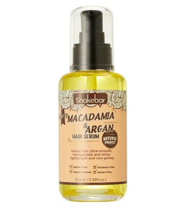 Shakebar Macadamia & Argan Oil moisturizing hair serum - Hair Growth Specialist