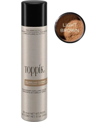 Toppik hårfortykningsmiddel fargespray - lysebrun Toppik hair thickener color spray - light brown - Hairgivers