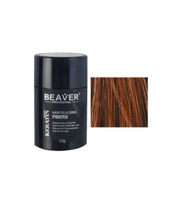 Queratina Beaver - fibras de construção do cabelo - Auburn (12 gr) Beaver keratin hair building fibers - Auburn (12 gr) - Hairgivers