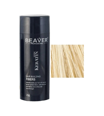 Queratina Beaver - fibras de construção para cabelo - Louro (28 gr) Beaver keratin hair building fibers - Blonde (28 gr) - Hairgivers