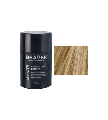 Fibras de queratina para construção do cabelo Beaver - Louro médio (12 gr) Beaver keratin hair building fibers - Medium blonde (12 gr) - Hairgivers