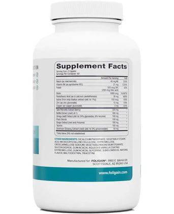 Foligain hair growth capsules (120 capsules) - Hairgivers