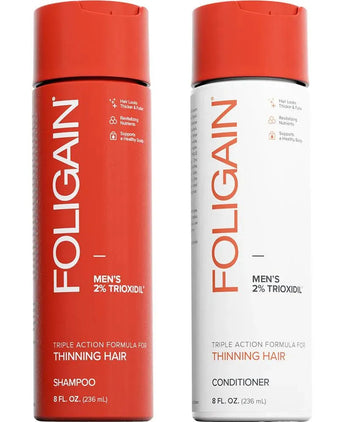 Foligain hair loss shampoo + conditioner men (236 ml) - Hairgivers