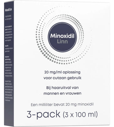 Linn Minoxidil 2% spray 3-pack (3x100 ml) - Hair Growth Specialist