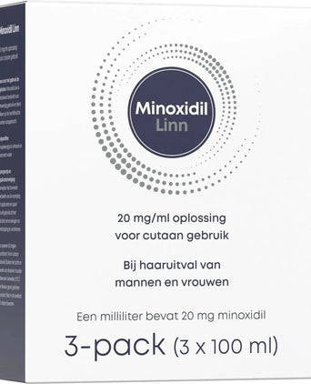 Linn Minoxidil 2% spray paquet de 3 (3x100 ml)
