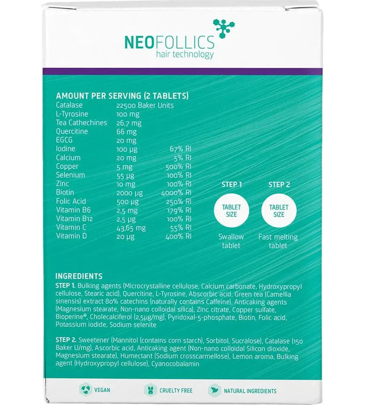 Neofollics anti-grey hair tablets - Hairgivers