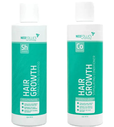 Neofollics hiusten kasvua edistävä shampoo + hoitoaine (250 ml) Neofollics hair growth shampoo + conditioner (250 ml) - Hairgivers